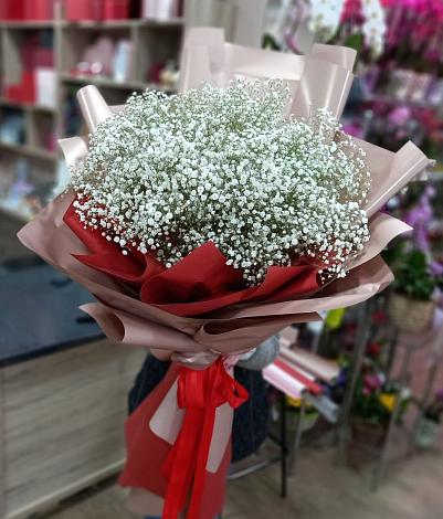Букет цветов из: Гипсофила в Среднеколымске