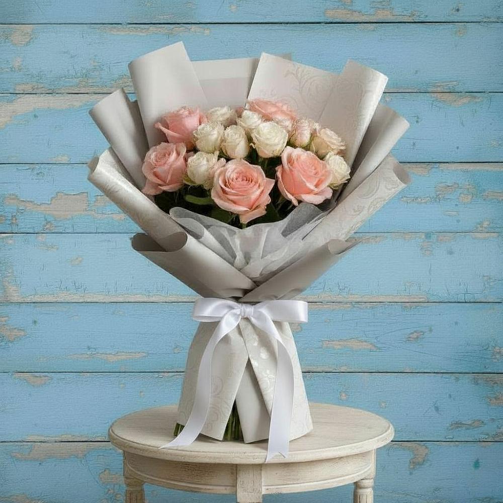 Букет цветов из: Розы в Среднеколымске