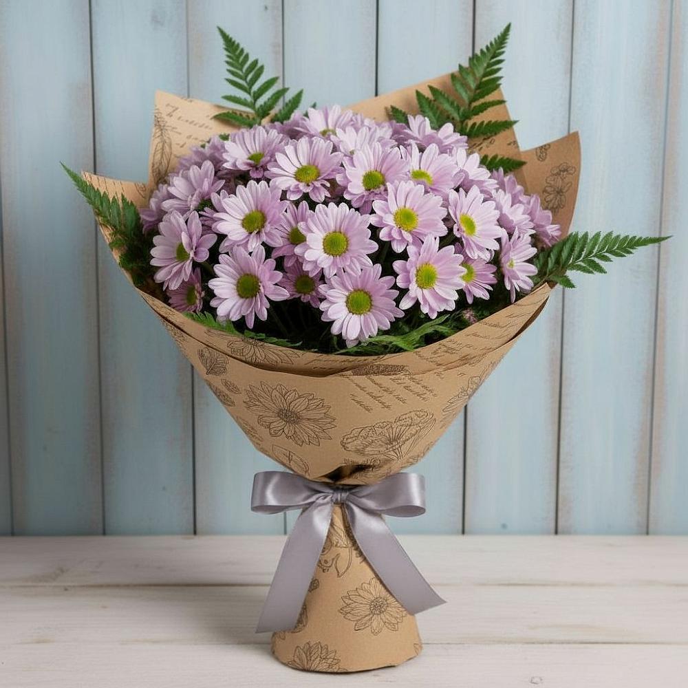 Букет цветов из: Хризантемы в Среднеколымске