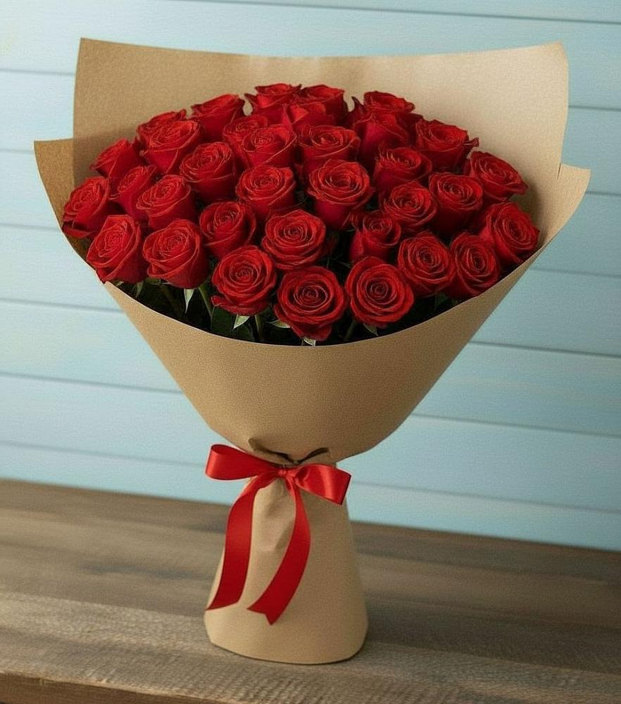 Букет Красные розы Милано в Среднеколымске