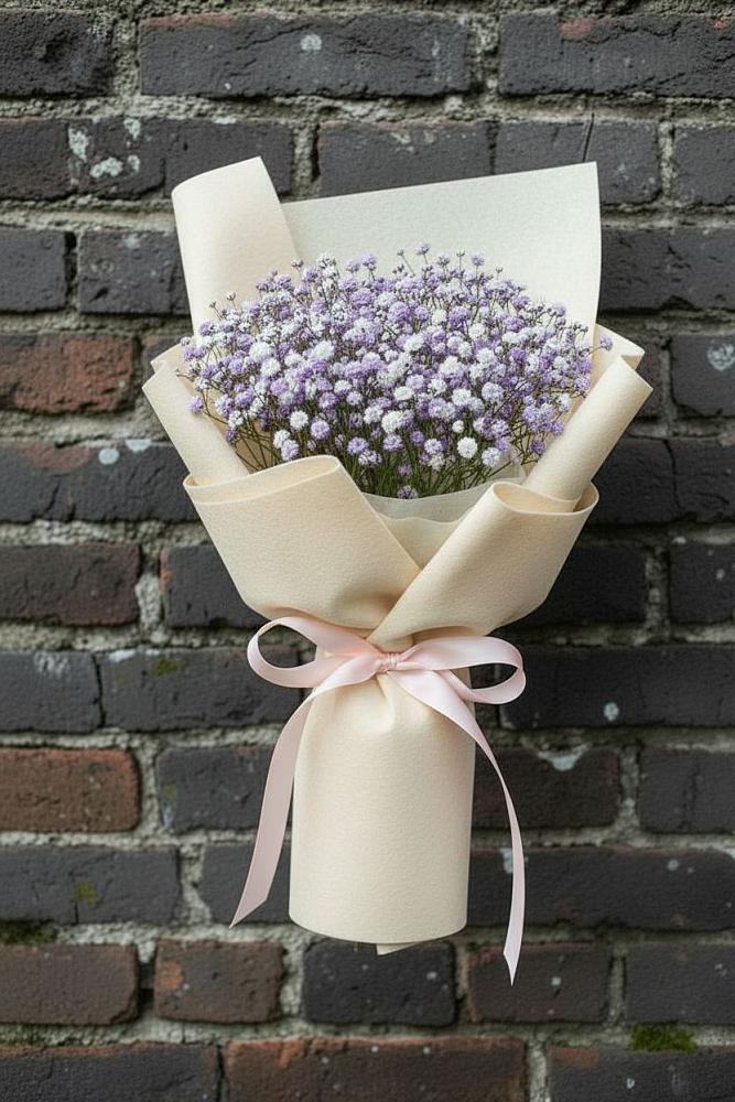 Букет цветов из: Гипсофила в Среднеколымске