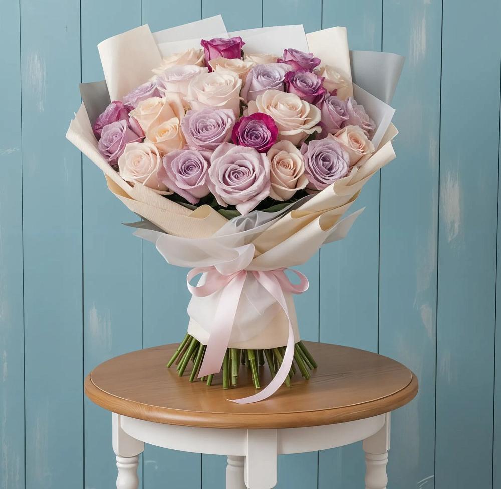 Букет цветов из: Розы в Среднеколымске