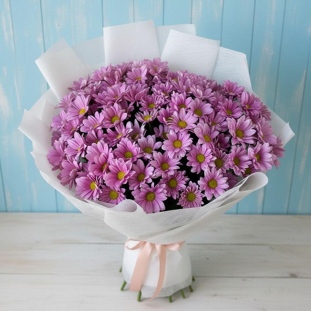 Букет цветов из: Хризантемы в Среднеколымске