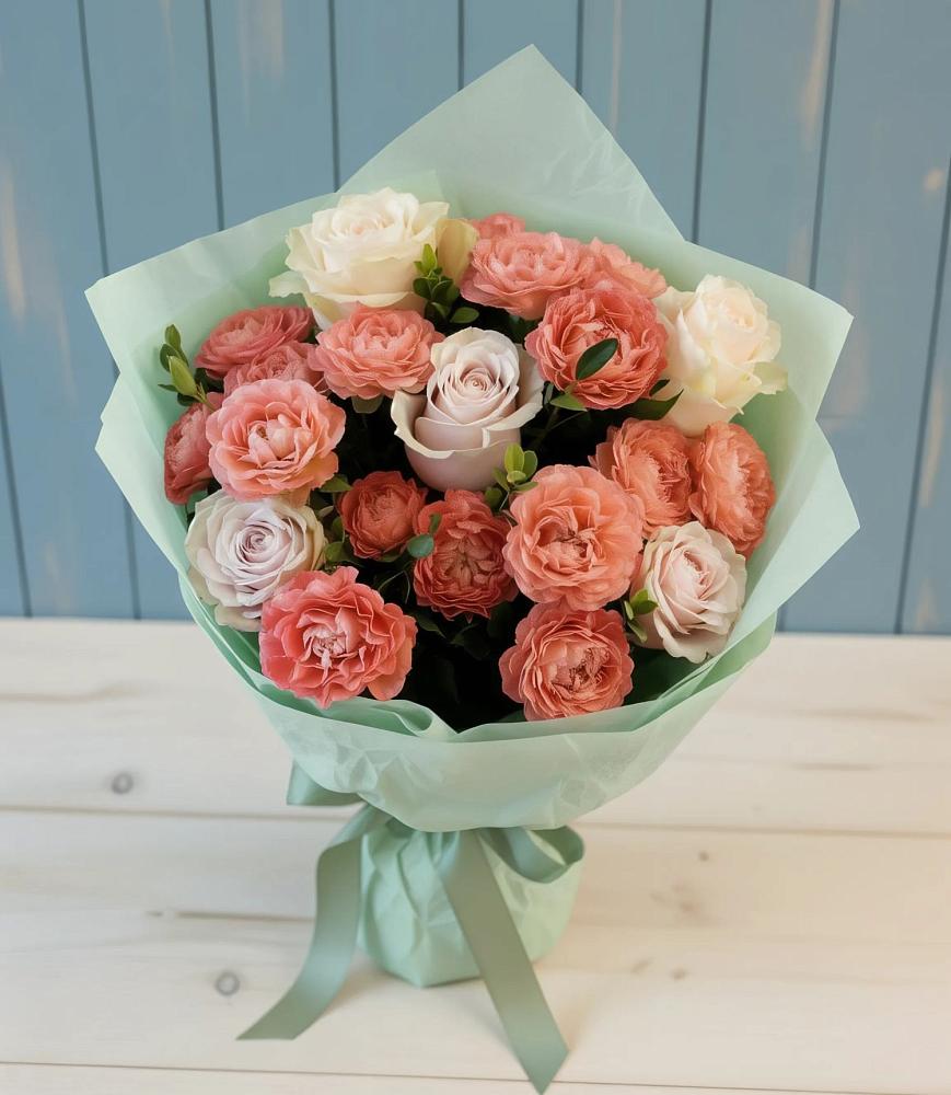 Букет цветов из: Розы в Среднеколымске