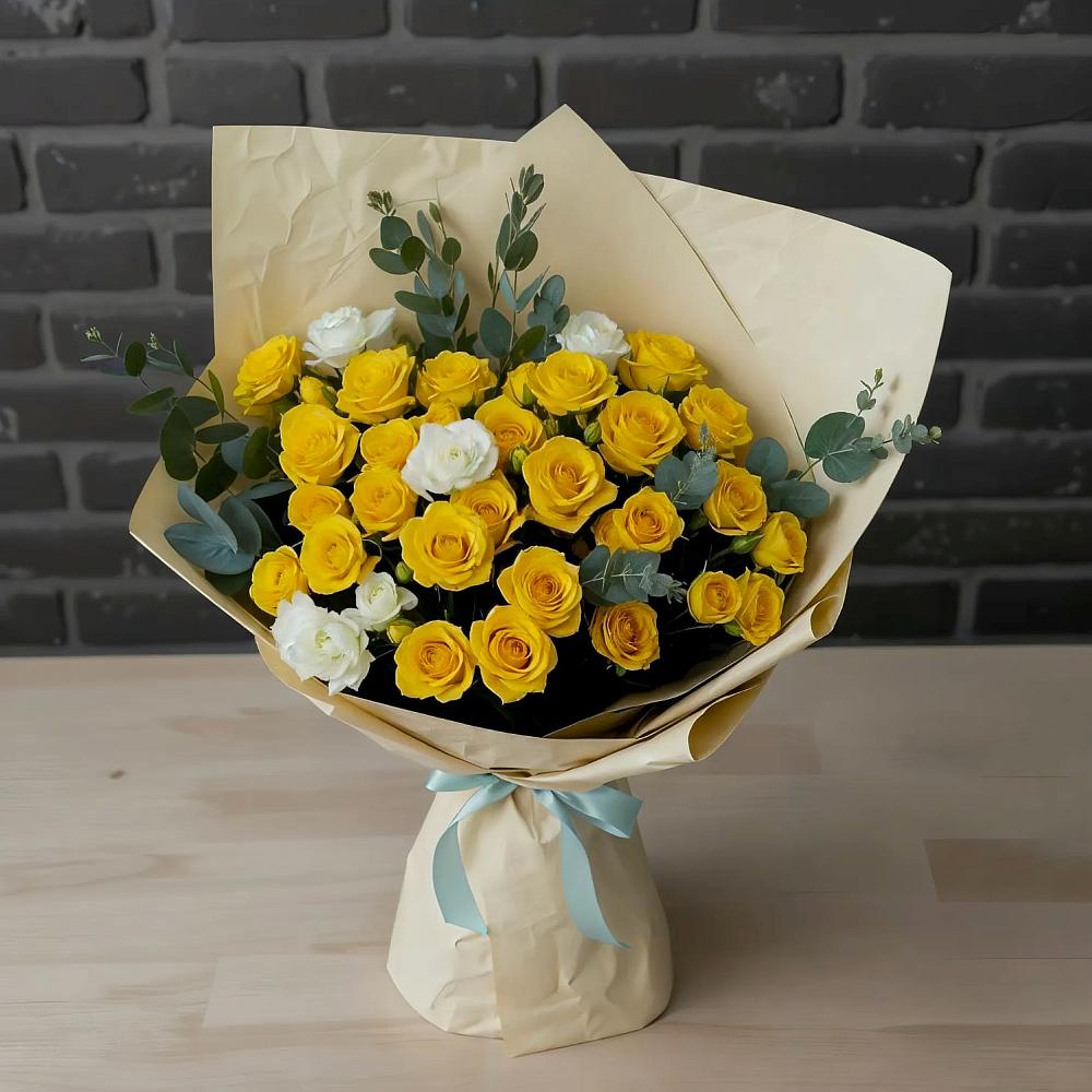 Букет цветов из: Розы в Среднеколымске