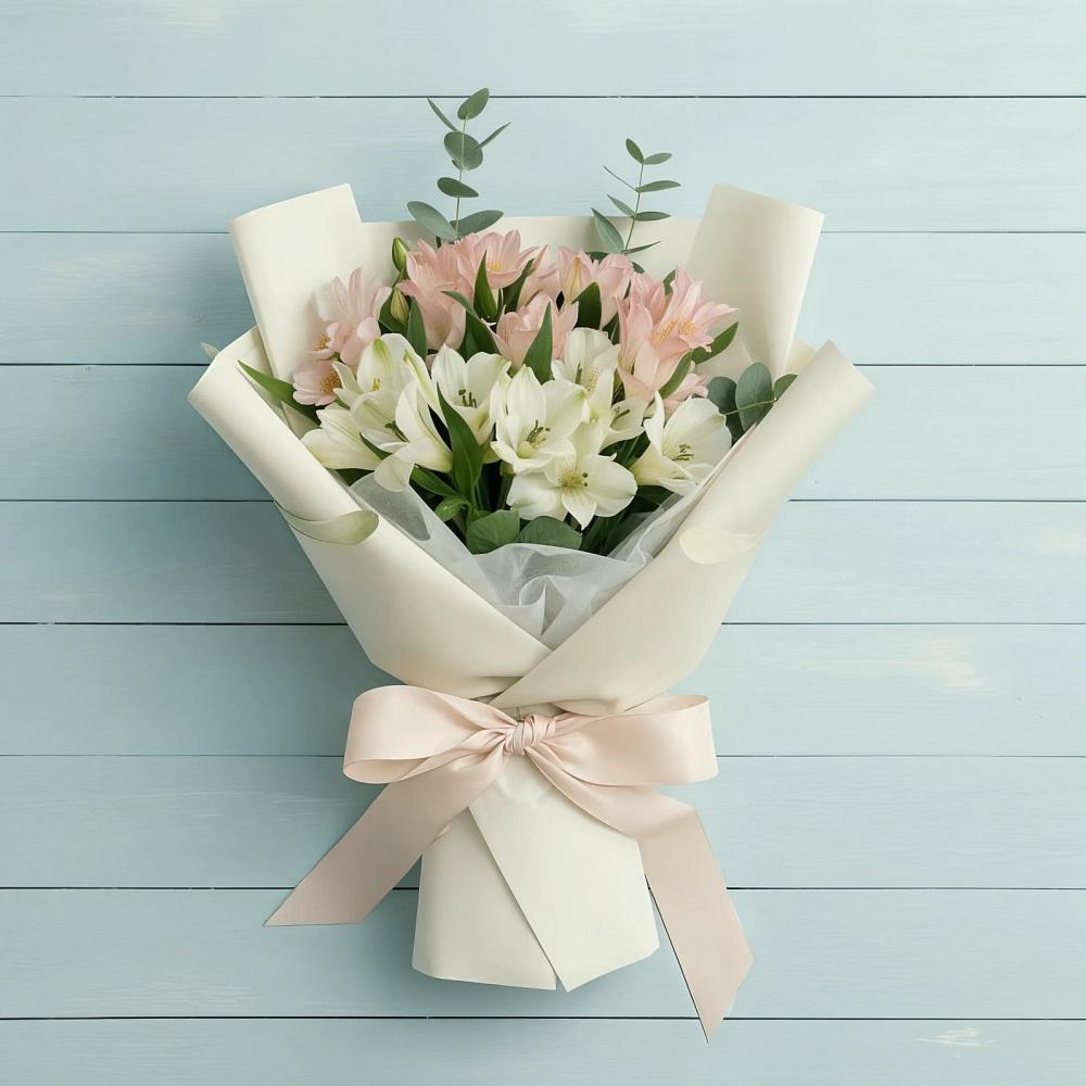 Букет цветов из: Альстромерии в Среднеколымске