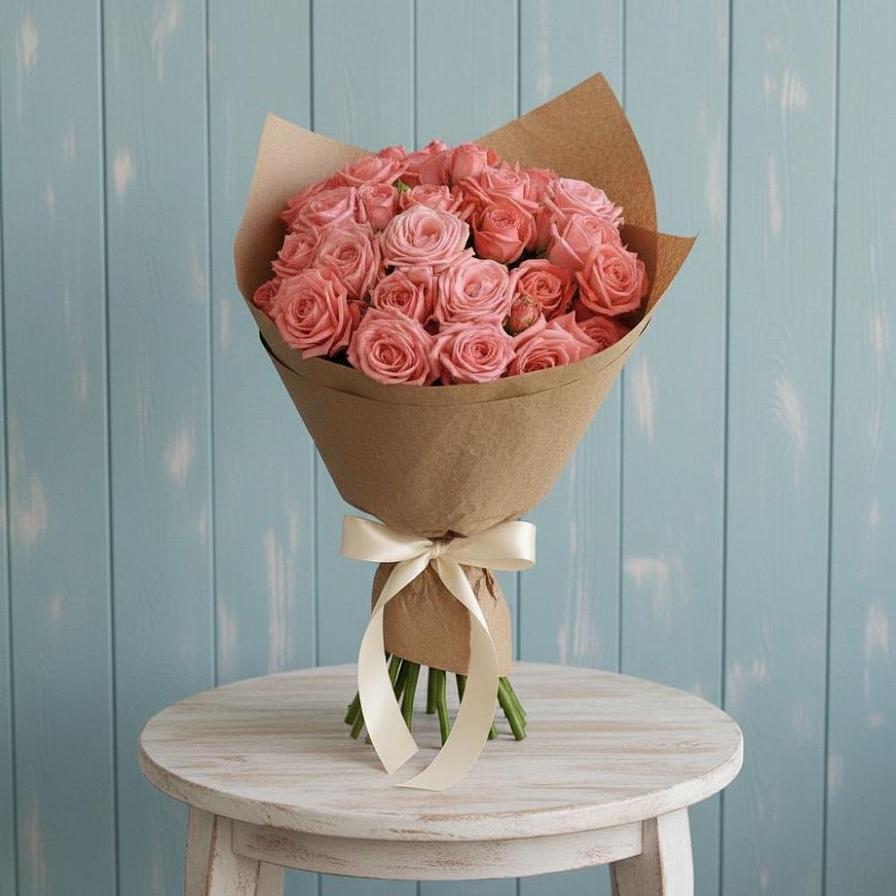 Букет цветов из: Розы в Среднеколымске