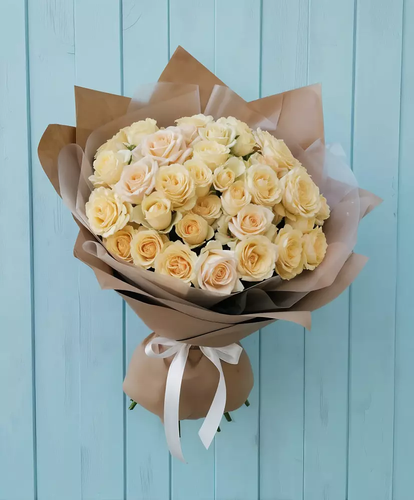 Букет Кремовое облако в Среднеколымске